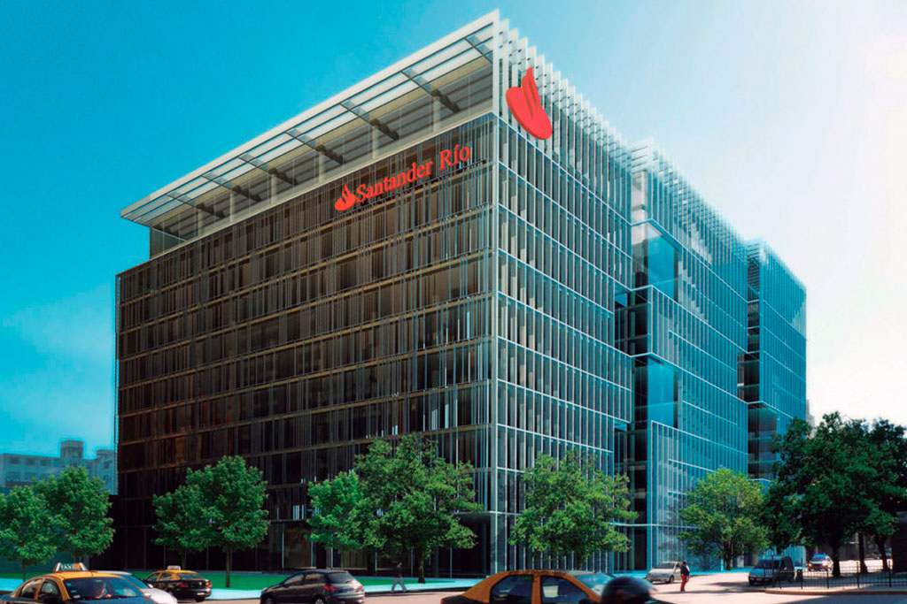 Banco Santander Río · Obras para Clientes INTERFLOOR, para Constructora Sudamericana S.A.